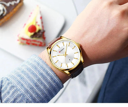 CURREN Quartz Leather Watch - Woorld Mega Store