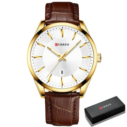 CURREN Quartz Leather Watch - Woorld Mega Store