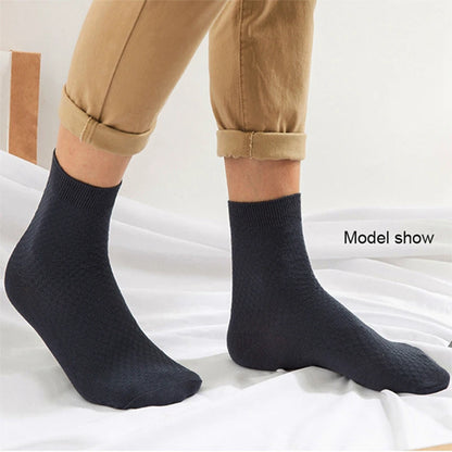 10 Pairs Men's Bamboo Fiber Socks