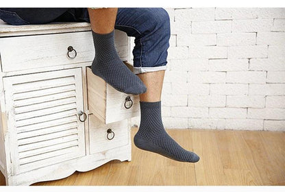 10 Pairs Men's Bamboo Fiber Socks