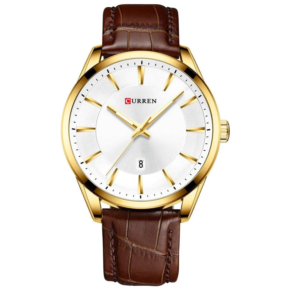 CURREN Quartz Leather Watch - Woorld Mega Store