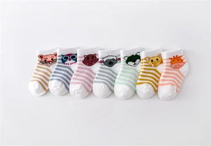 7Pairs Of Newborn Socks - Woorld Mega Store