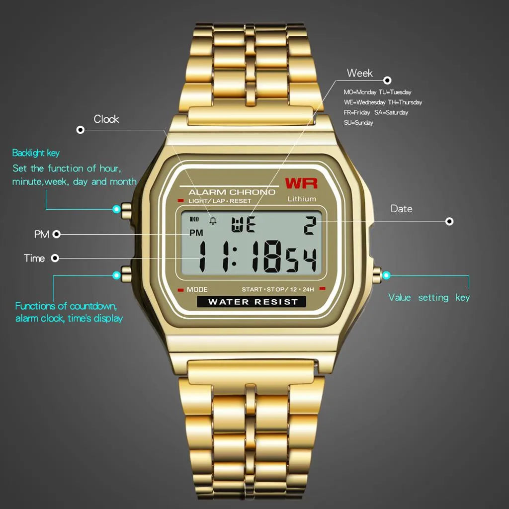 LED Digital Sport Watch