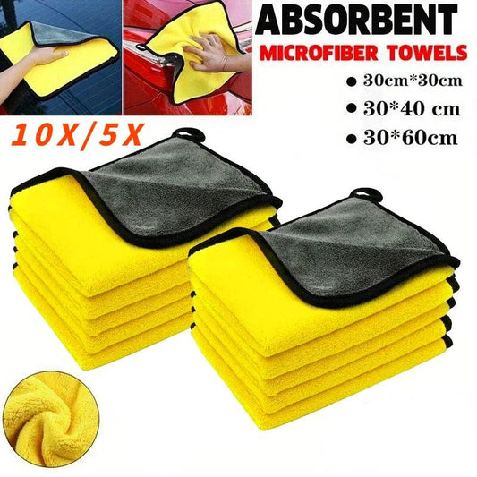 10/5 PCS Car Wash Microfiber - Woorld Mega Store