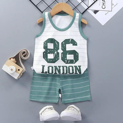 Children's Tank Top and Shorts Set - Woorld Mega Store