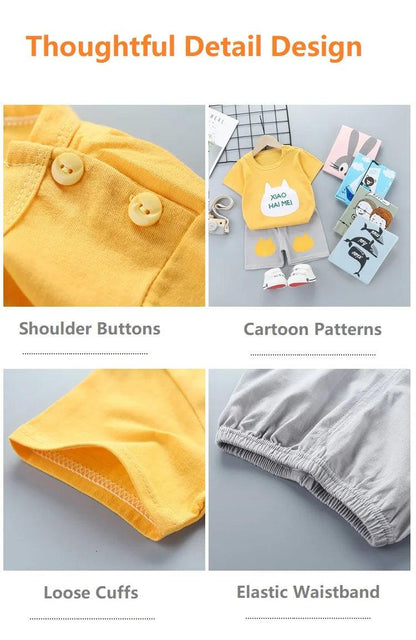 2 pcs Children's Short Sleeve Sets - Woorld Mega Store