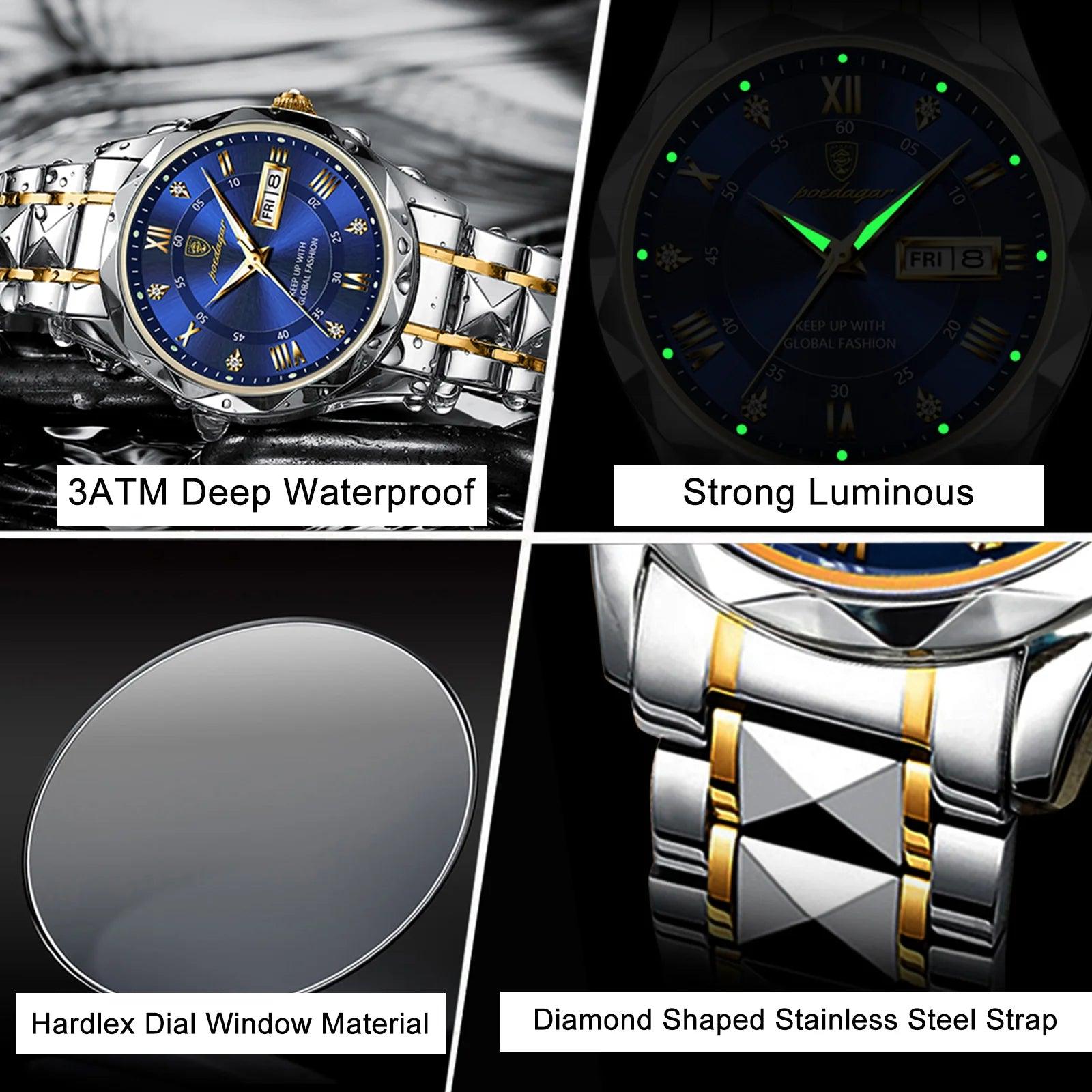 Poedagar Luminous Watch - Woorld Mega Store