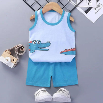 Children's Tank Top and Shorts Set - Woorld Mega Store