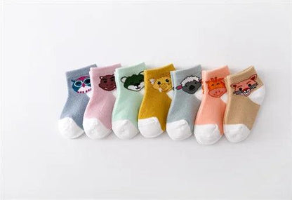 7Pairs Of Newborn Socks - Woorld Mega Store