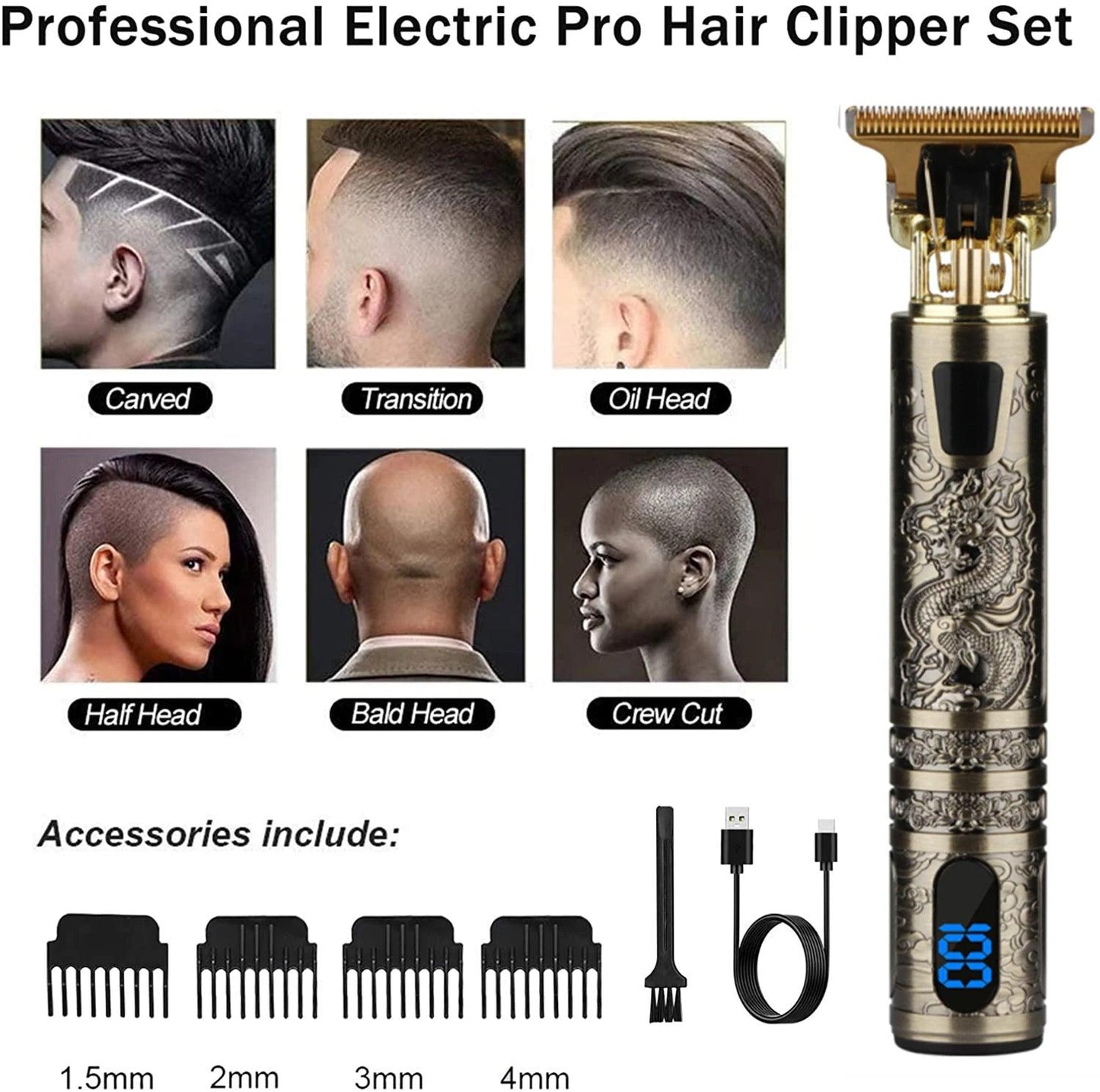 Super PRO Barber Clipper - Woorld Mega Store