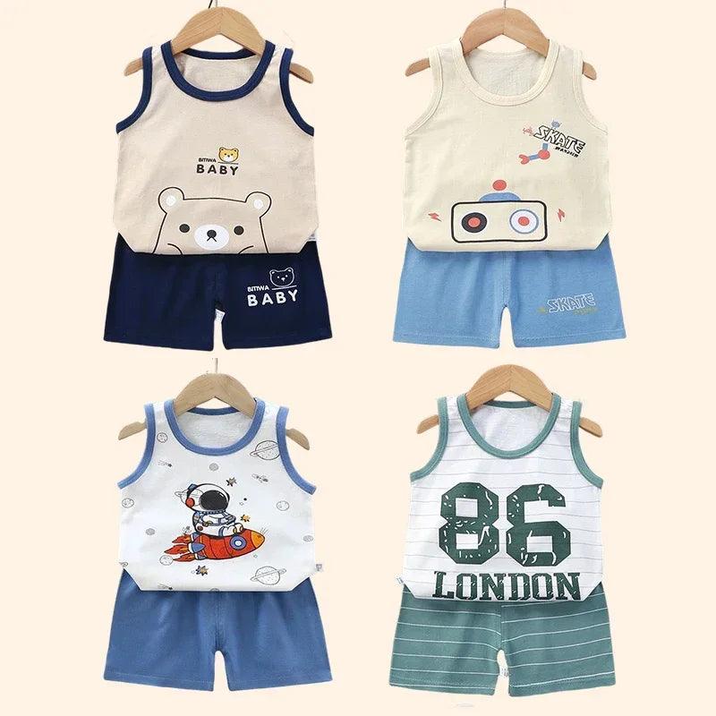 Children's Tank Top and Shorts Set - Woorld Mega Store