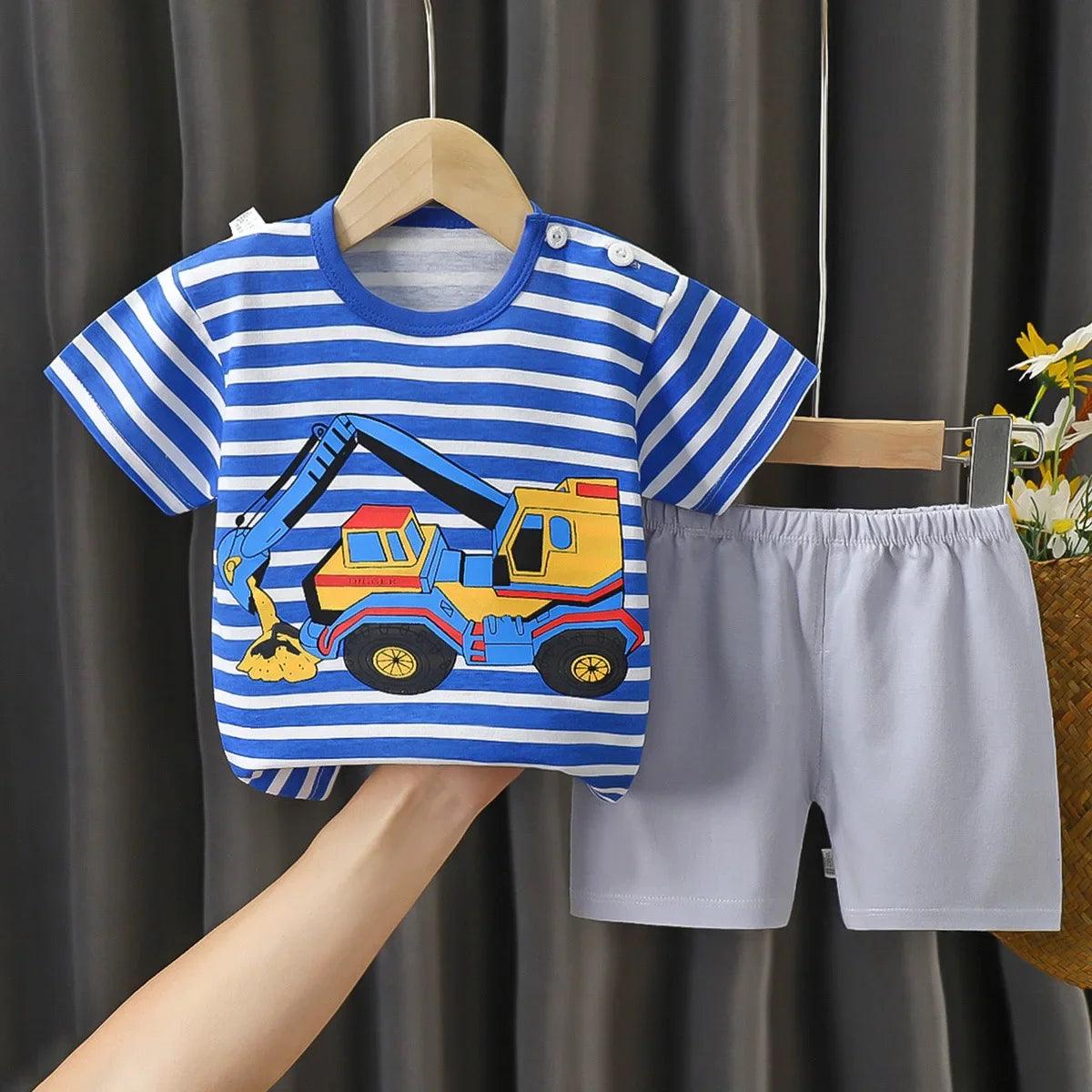 2 pcs Children's Short Sleeve Sets - Woorld Mega Store