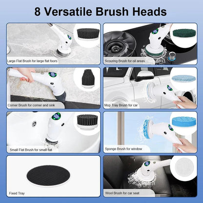 8 in 1 Multifunctional Electric Cleaning Brush - Woorld Mega Store