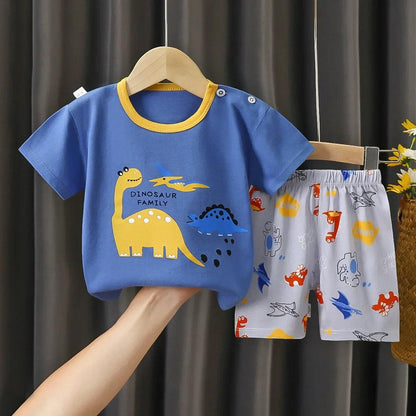 2 pcs Children's Short Sleeve Sets - Woorld Mega Store