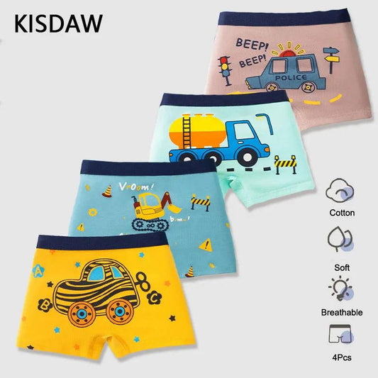 4pcs Kids Boxer - Woorld Mega Store