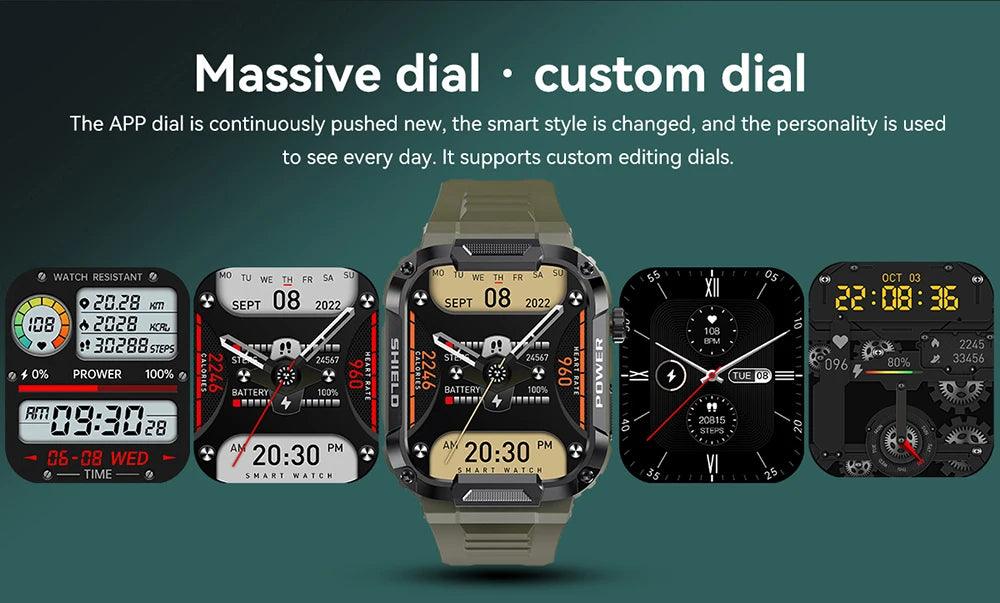 MELANDA Military Smart Watch - Woorld Mega Store