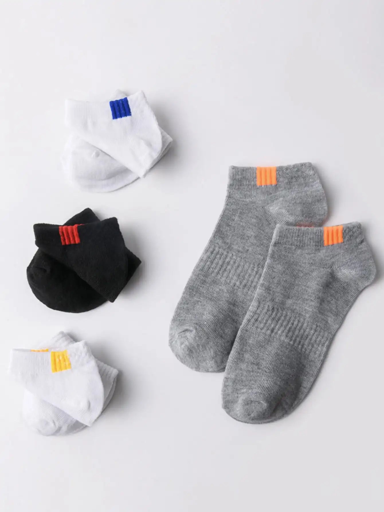 5 Pairs Thin Ankle Socks