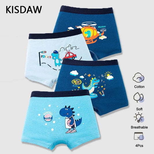 4 Pcs Children's Boxer - Woorld Mega Store