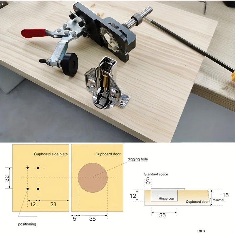 Guide Hinge Hole Drilling Guide - Woorld Mega Store