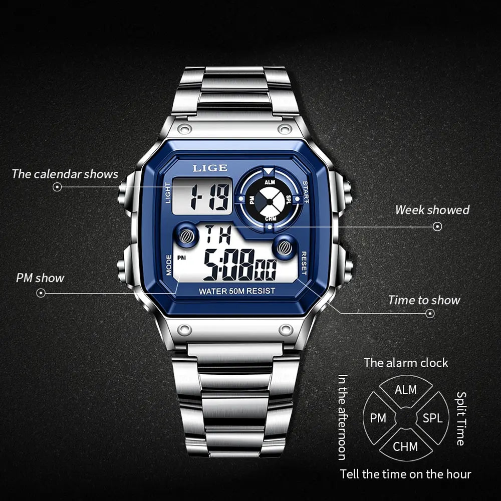 Military Digital Watch