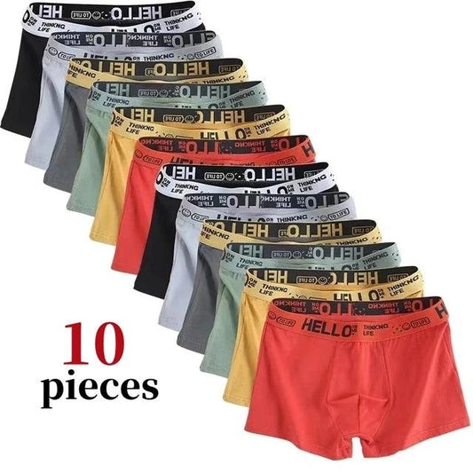 10Pcs Men's Boxer Briefs