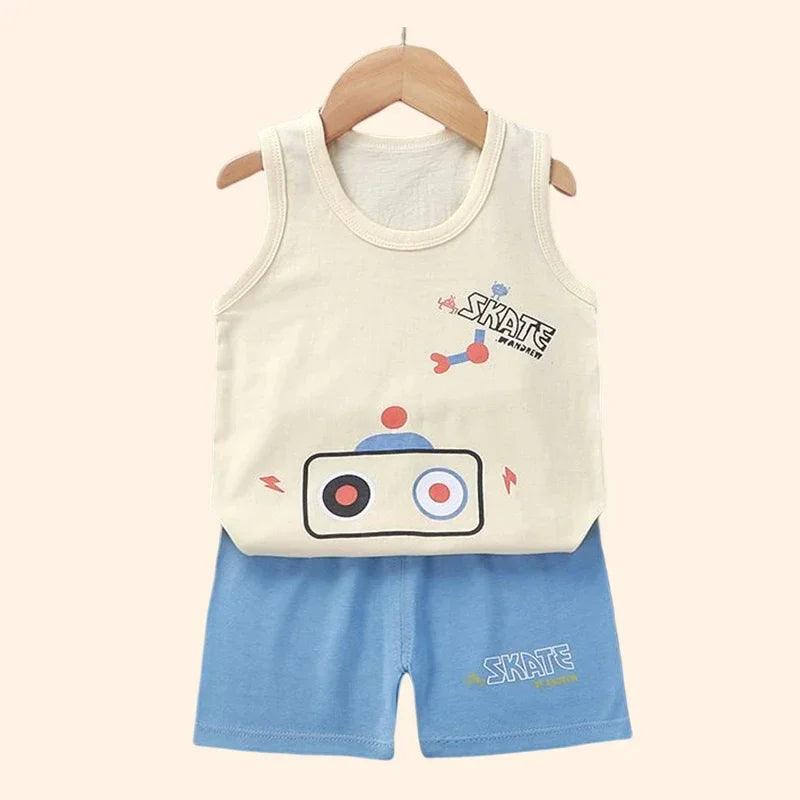 Children's Tank Top and Shorts Set - Woorld Mega Store