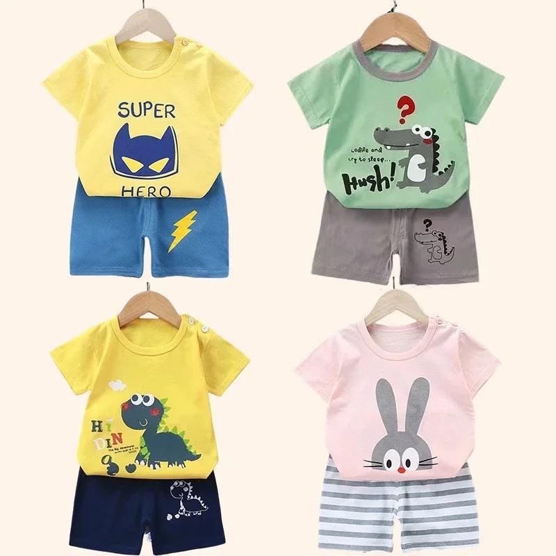 2 pcs Children's Short Sleeve Sets - Woorld Mega Store